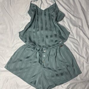 Danskin Satin Sleepwear in Light Blue